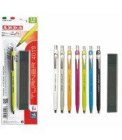 Porte-mines 2mm aiguise mine + 6 mines 2mm R.4019BL6