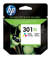 Encre HP 301XL couleur CH564EE série jet d'enc. 1050/2050/3054 (330p)