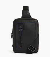 Sling bag 13x19x8cm Émile cuir grainé noir R.TMIL2112N01